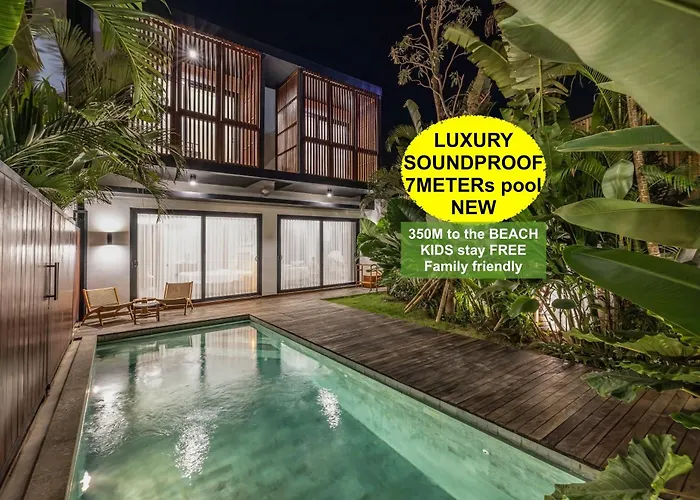New Luxe 3Br Beach Villa I Soundproof I Kids Stay Free I Huge Parking I 7 M Pool