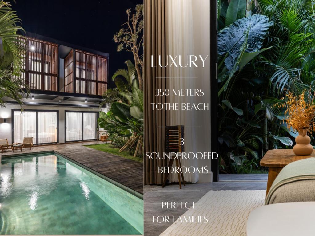 New Luxe 3br I Soundproof I Kids Free I Huge Parking I 7 M Pool Canggu (Bali)